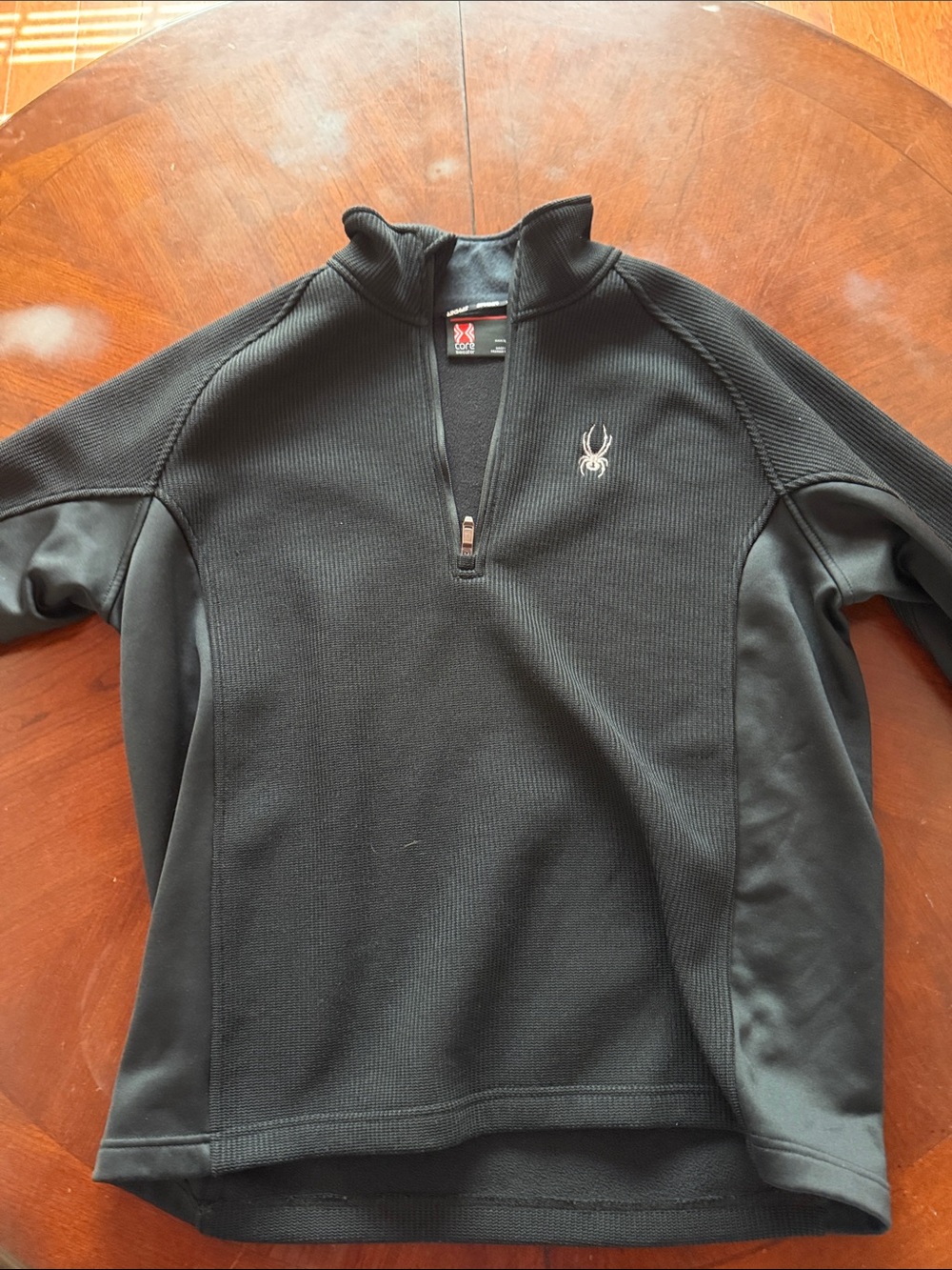Spyder Men’s Black Half-Zip Performance Sweater